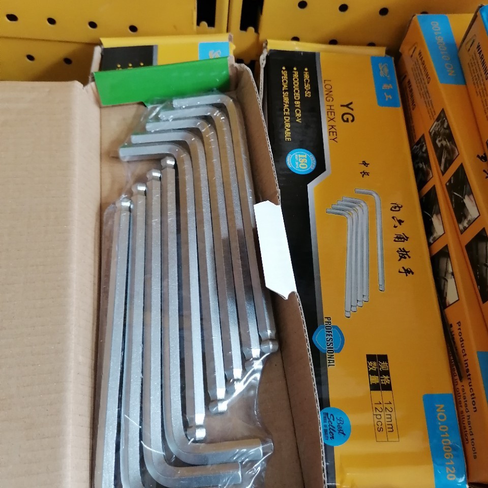 Wholesale medium and long single hexagon socket wrenches, short, medium and long ball head set hexagon socket wrenches, ball head hexagon socket full figure
