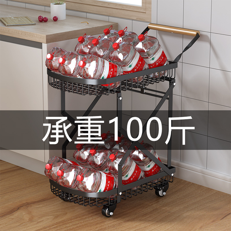 Manufacturer wholesale double-layer foldable portable trolleys, luggage express delivery, camping transport vehicles, and popular street vending trolleys Application Scenario