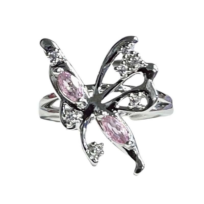 Irregular-shaped butterfly opening ring, a niche design for women, is light luxury, sweet, cool, fashionable and individual. It is a versatile accessory Item Picture