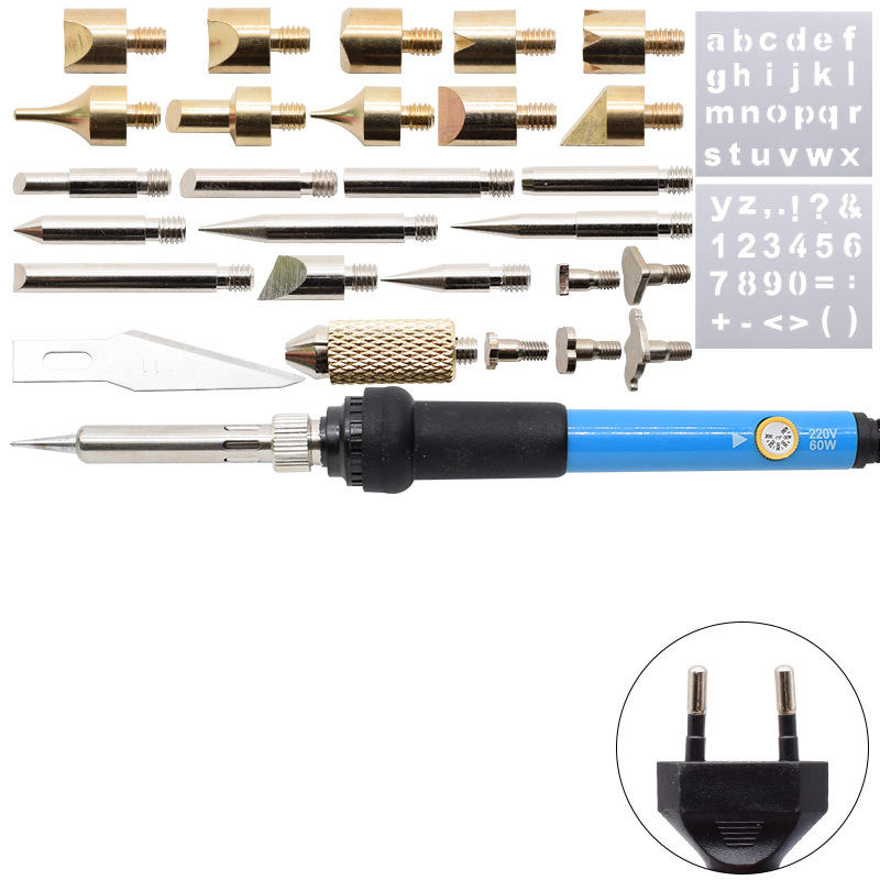 Cross-border 60w direct insertion constant-temperature soldering iron, beautiful 110V European standard 220V soldering iron set, soldering tool undefined