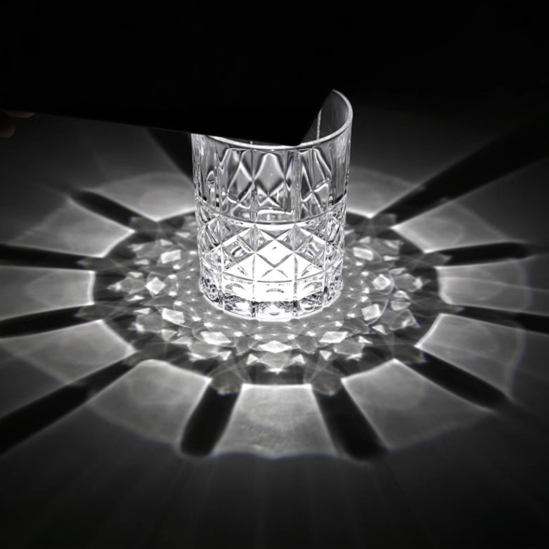 New 2023 products: KING Crystal Brandon Engraved Crystal Glass Whisky Glass, Water Glass and Juice Glass Application Scenario