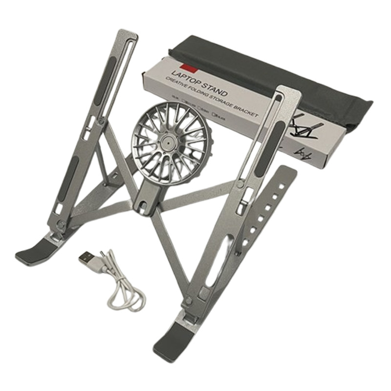 N3 aluminum alloy laptop stand with fan, portable storage, lifting and cooling bracket, flat support frame Item Picture