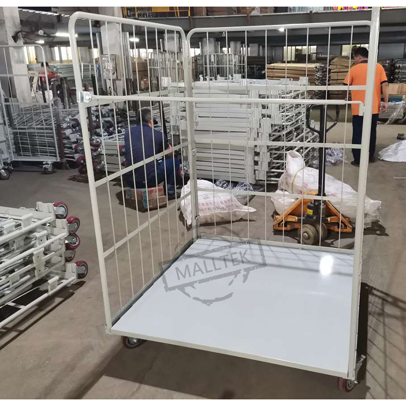 Logistics trolleys, powder-coated sorting trucks, folding storage cage trucks, and rapid handling vehicles Application Scenario