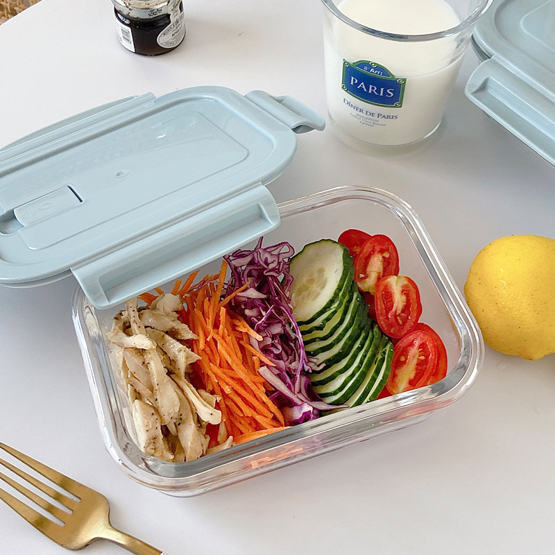 Bolimei household large-capacity glass lunch box, office lunch box with lunch box, sealed and fresh-keeping box Application Scenario