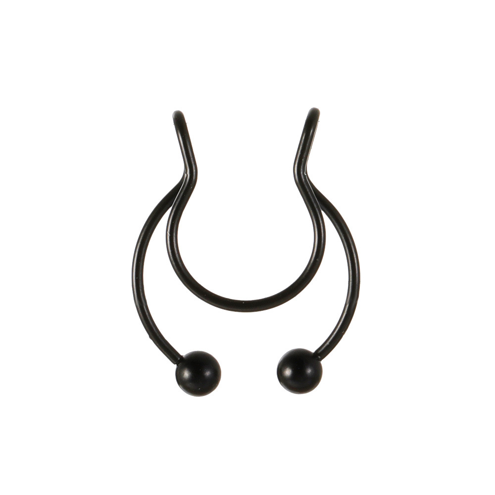 Cross-border Amazon stainless steel nose clip for both men and women, European and American insU shaped non-perforated nose nail and nose ring piercing accessory Item Picture