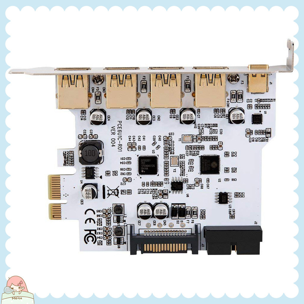 USB3.2 GEN1 Type-C Front adapter card, C-type, front 19-pin dual-core, 5Gbps Item Picture