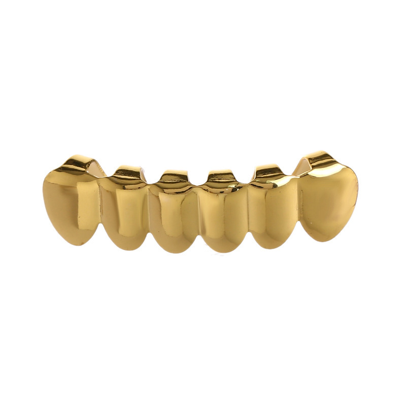 European and American cross-border gold-plated dentures, hip-hop rap men's and women's smooth teeth, teeth grillz hip-hop teeth Application Scenario