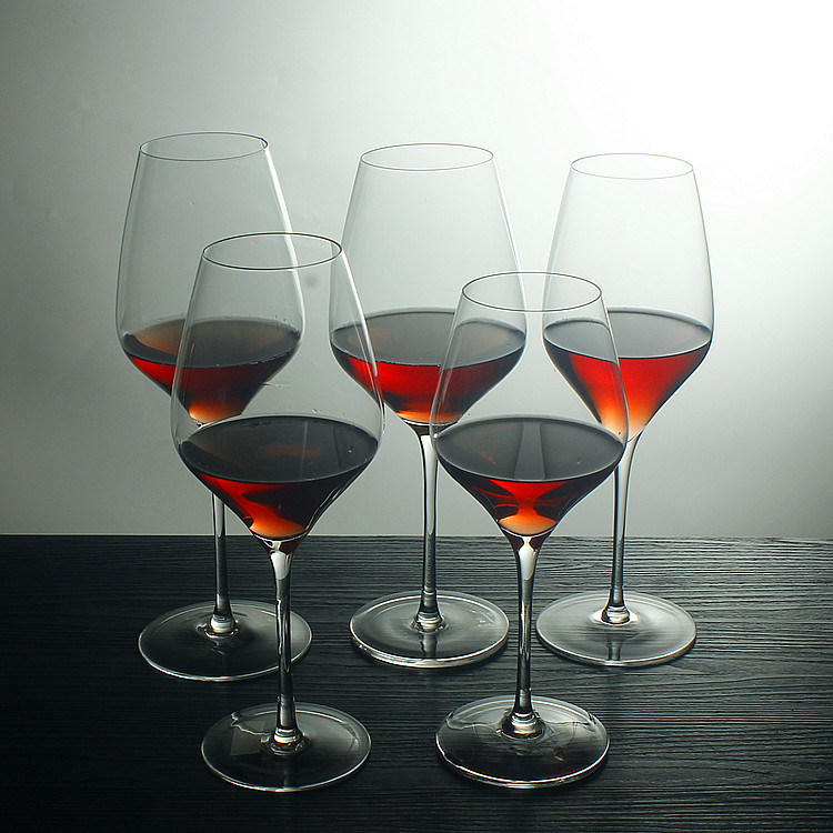 0069 lead-free crystal one-piece molded red wine glass, Bordeaux highball glass, red wine glass set details Picture