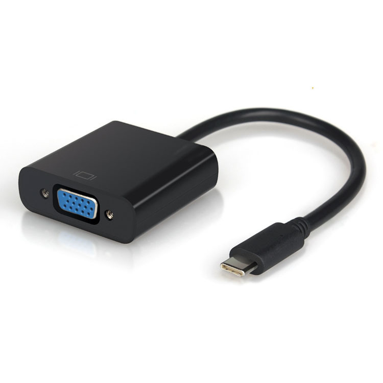 Factory direct sales type c to vga converter, type-c to vga adapter cable, type c to vga details Picture