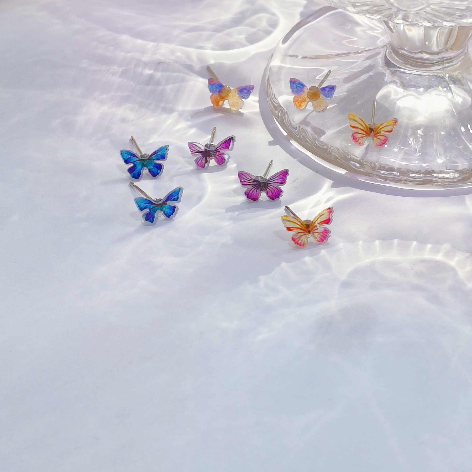Butterflies fluttering ~ Spring and Summer new arrivals with great ear studs, trendy, sweet, versatile and niche design earrings for women Application Scenario