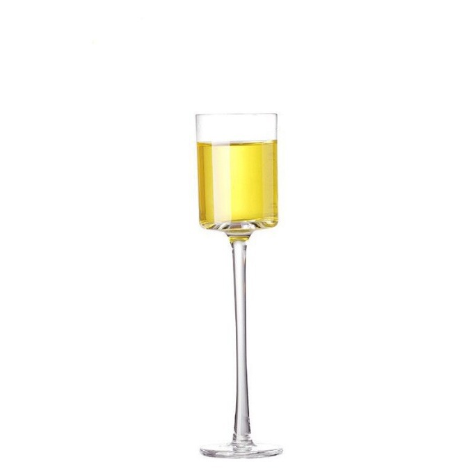 Japanese-style crystal glass tall cocktail glass, classical glass, creative straight champagne glass, bar and cocktail glass Item Picture
