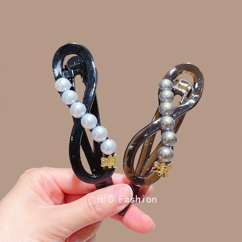 The Little bear Zhu Zhu Twist clip at the back of the head doesn't hurt the hair. It's a hairpin with a straight clip. It's a high-end and elegant clip for children Specification drawing