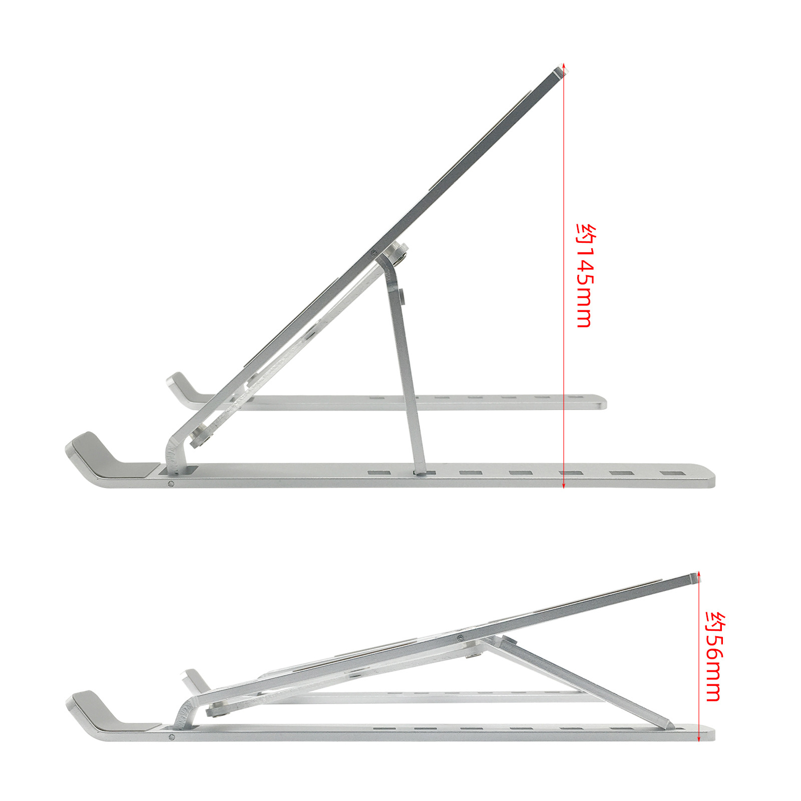 Aluminum alloy computer stand, portable folding tablet phone stand, height-increasing heat sink, notebook stand Application Scenario