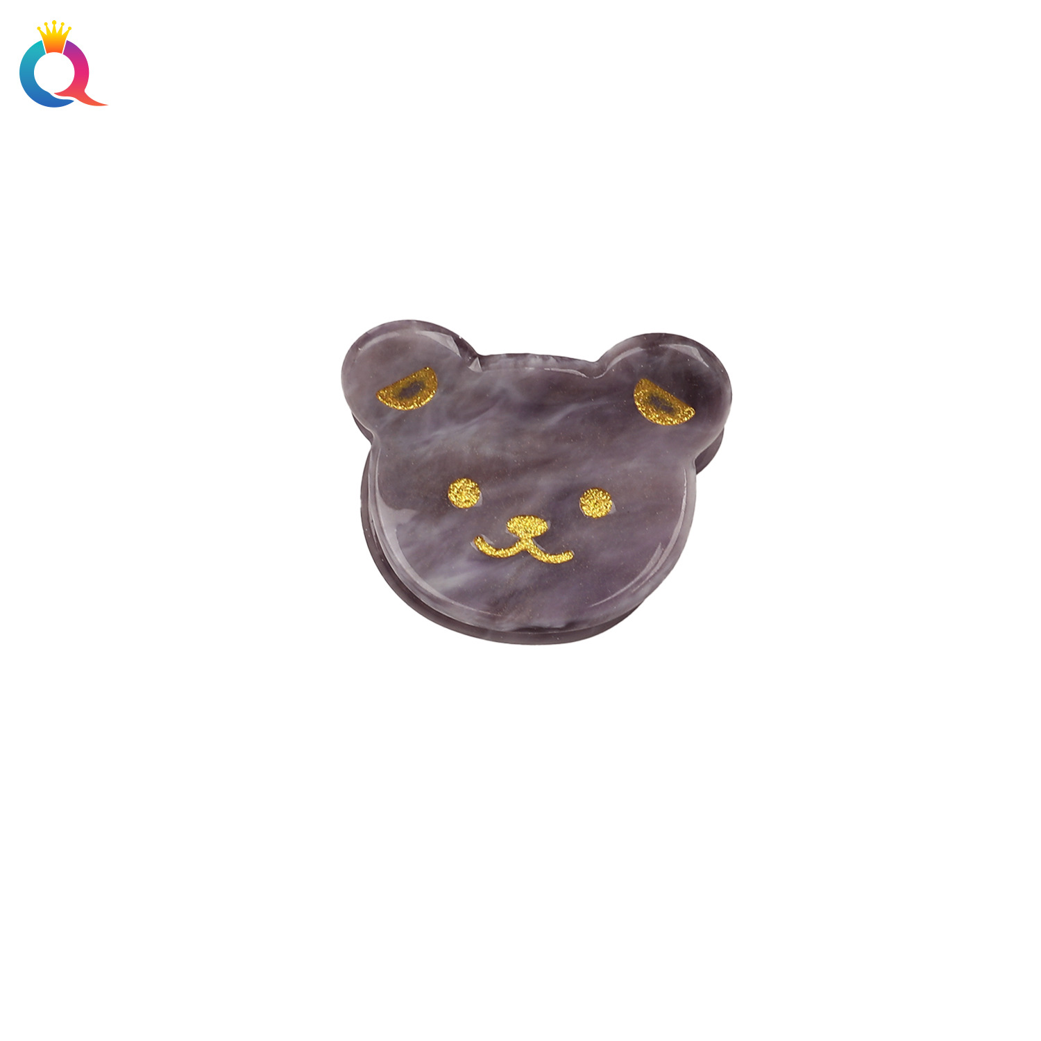 Qiyue Cross-border Acetic Acid Bear Hair Clips, cute cartoon Little claw clips for girls, broken hair bangs clips, hair clips and hair accessories wholesale Item Picture