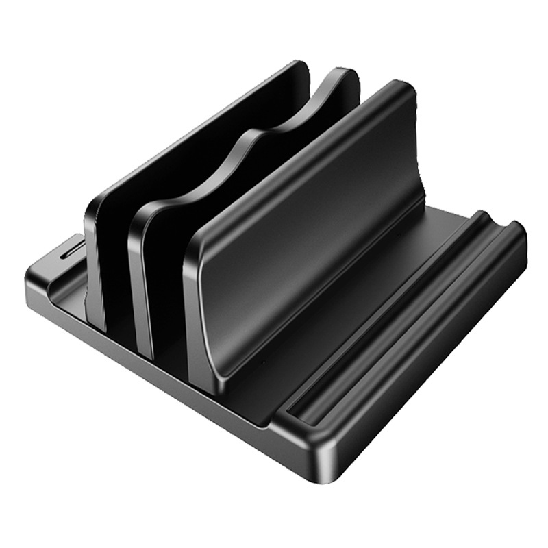 The vertical stand for laptops is suitable for macbook vertical storage racks and iPad tablet shelves, and is universal Item Picture