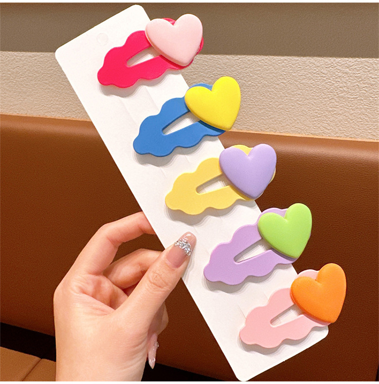 Children's hair clips, cartoon and cute summer bangs clips, student hair clips, headwear, sweet delu clips, girls' hair accessories details Picture