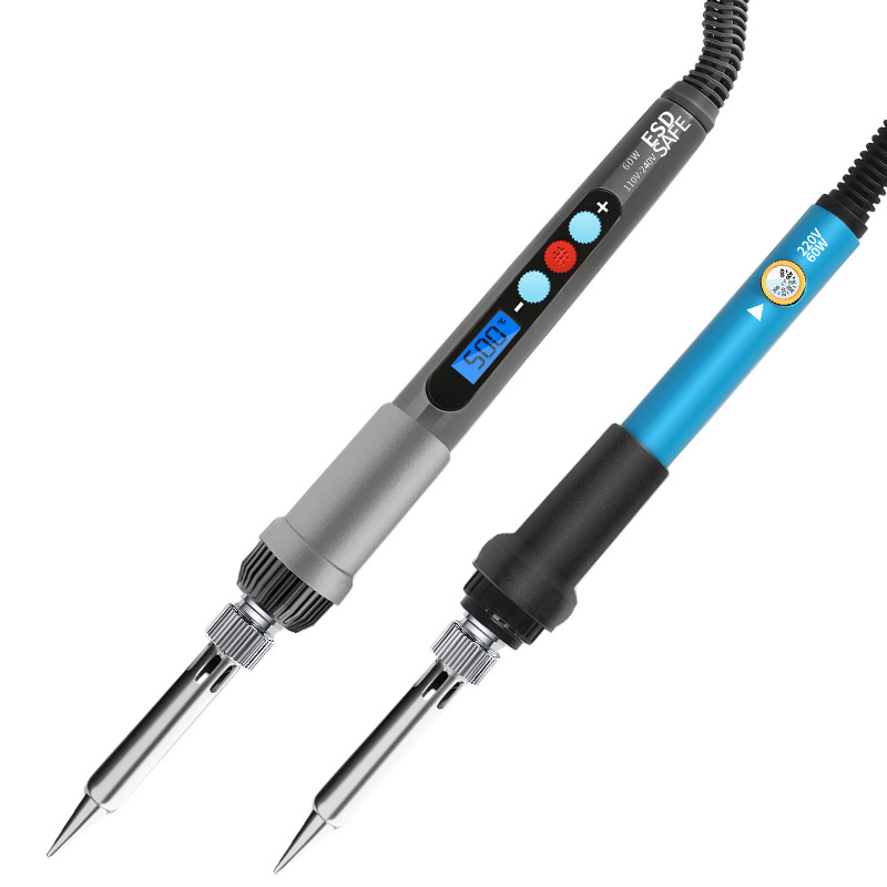 Cross-border temperature-adjustable 60w electric soldering iron set with internal heating digital display soldering iron, a special soldering iron for household soldering Item Picture