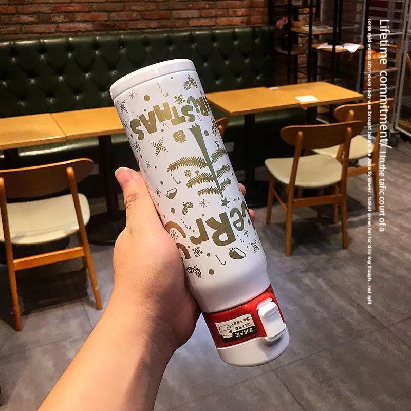 The 304 stainless steel portable insulated cup for Christmas is a creative gift and a business office water cup that can be printed with a LOGO Application Scenario