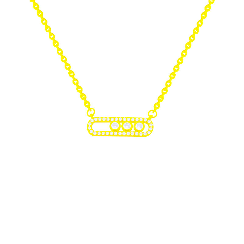 Titanium steel necklace, non-fading, light luxury, niche design sense, collarbone chain, popular accessory, high-end and exquisite neckchain accessory Item Picture