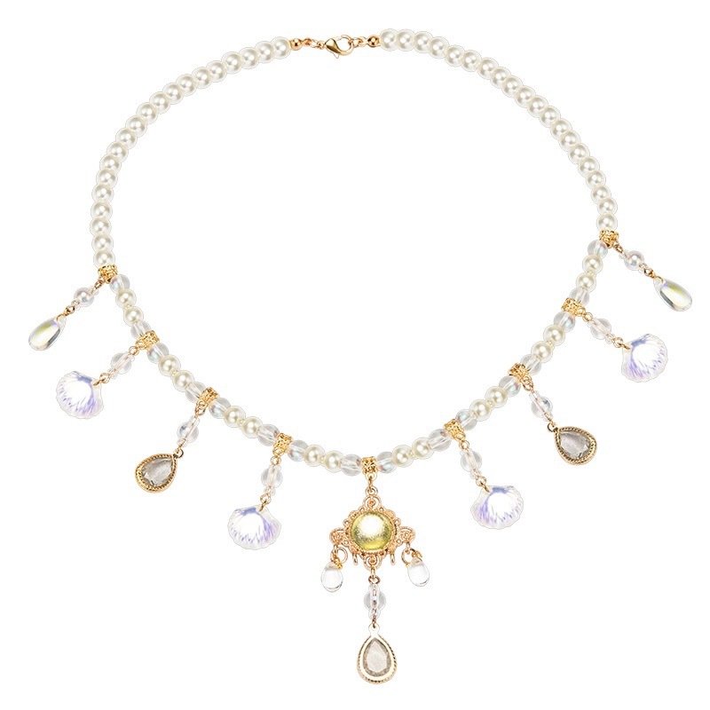 Wholesale of Qinglian Shiyu Ancient-style pearl Necklace, Women's ancient-style Ming-made pendant, Hanfu accessory, and lotus Pendant Item Picture