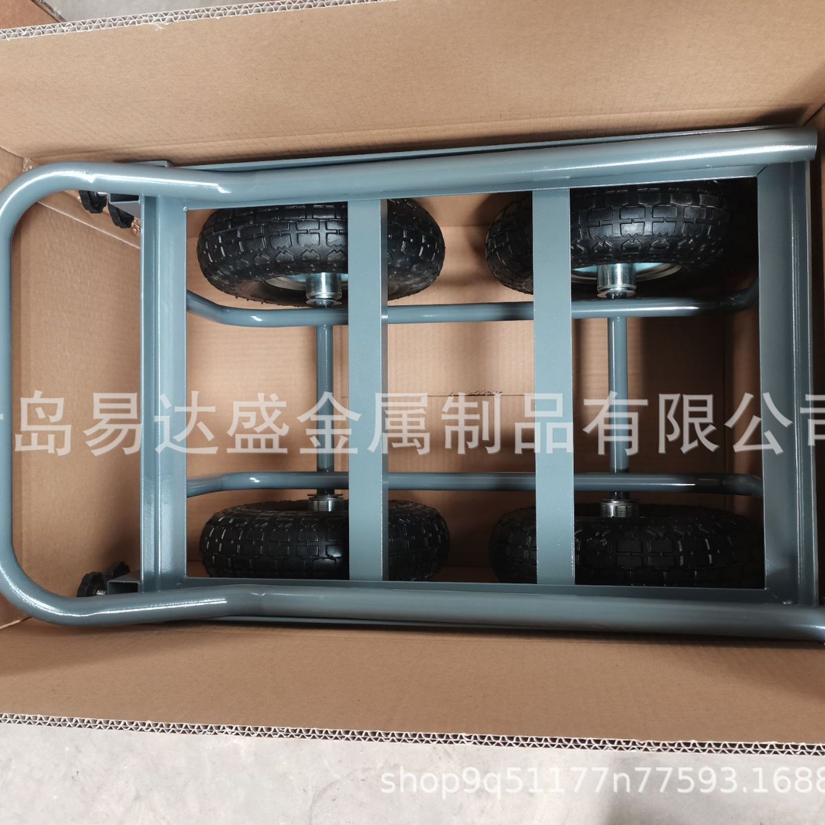 New type of Japanese 4510 iron pu four-wheel trolley, foam wheel trolley, logistics vehicle in stock Application Scenario