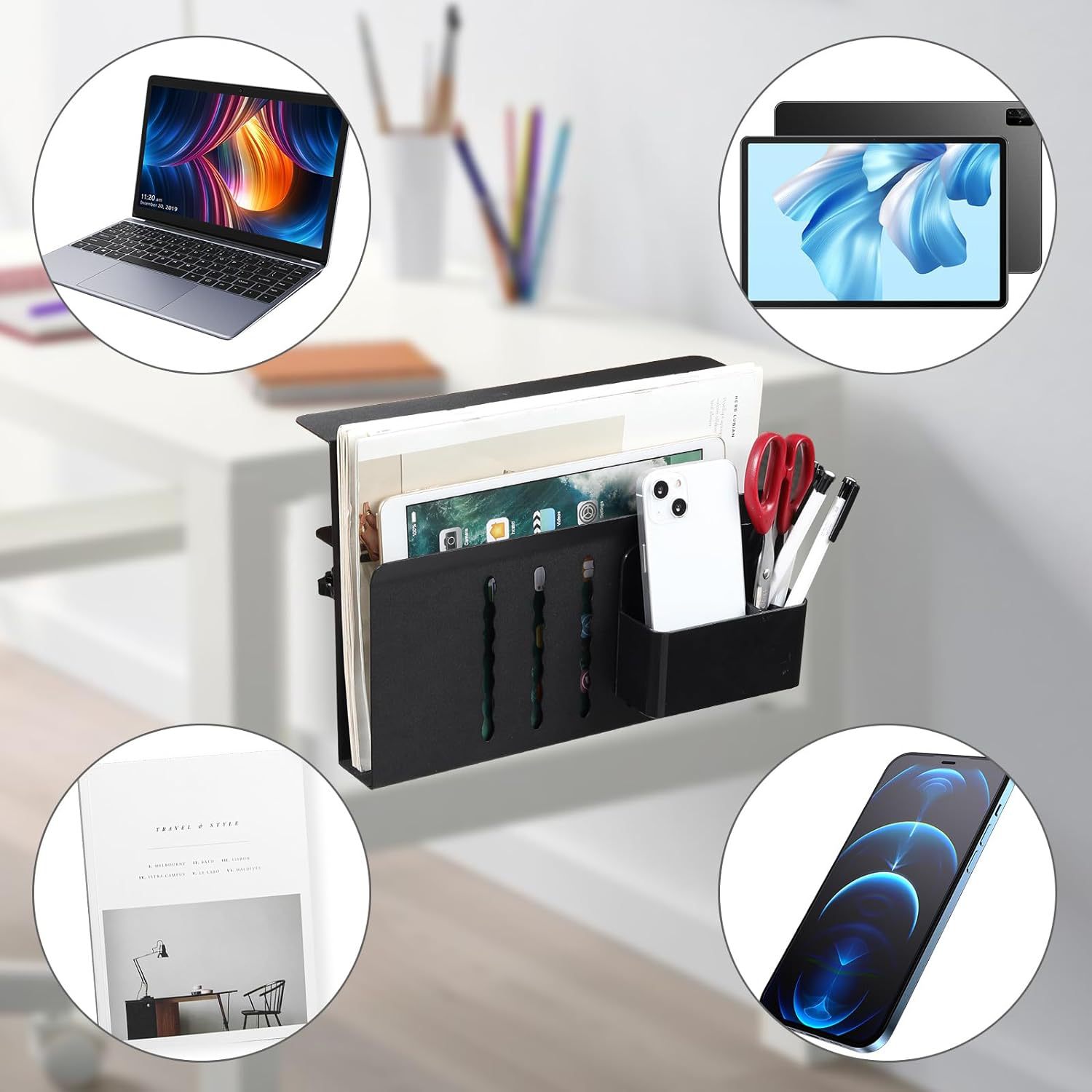 Wholesale of multi-functional vertical notebook heat dissipation brackets for desktops, mobile phones, computers and tablets Application Scenario