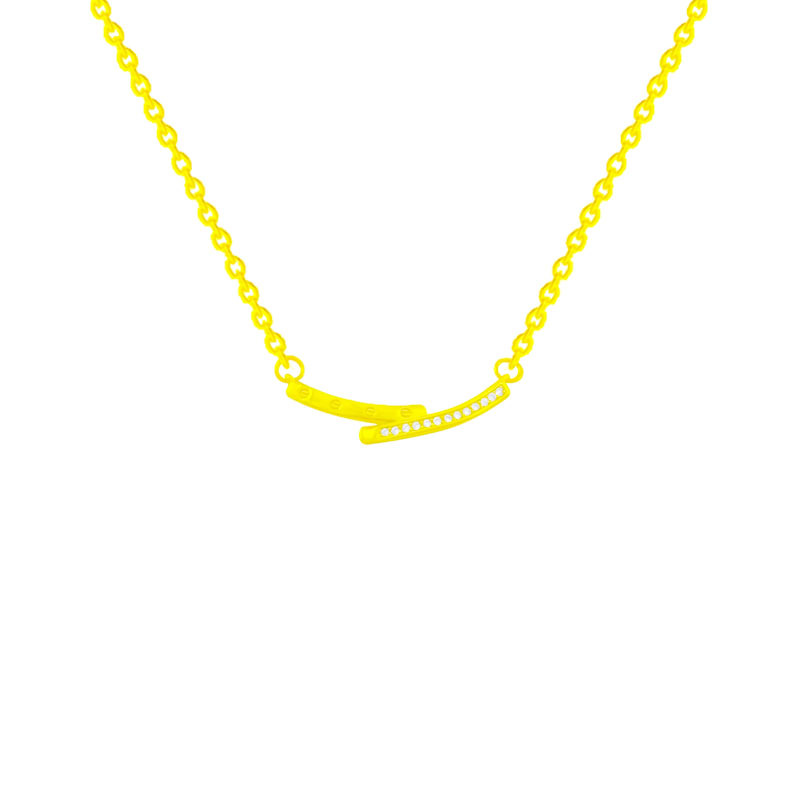 A niche design necklace that doesn't fade, a light luxury Korean influencer's Instagram fashion style collarbone chain titanium steel sweater chain Item Picture