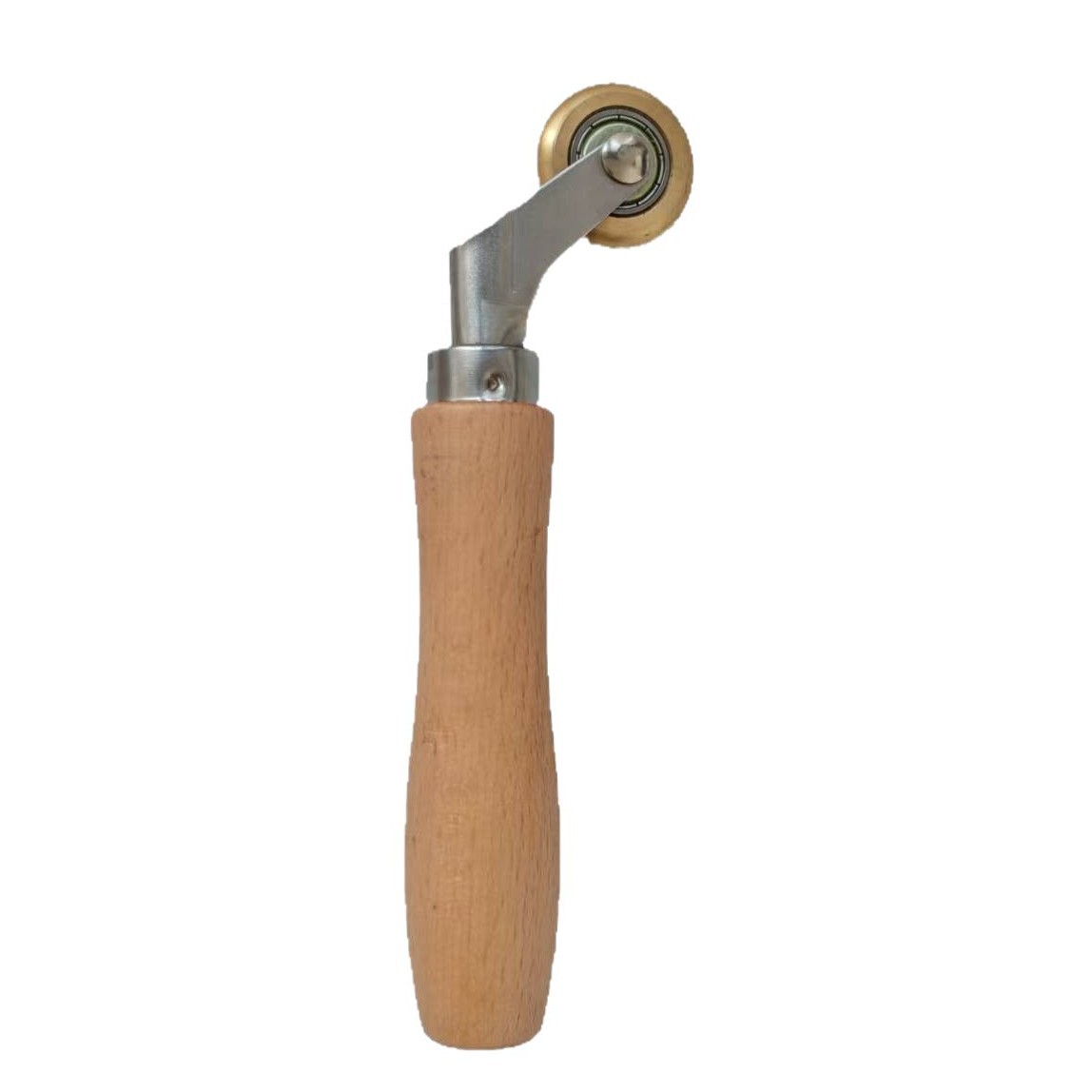 PVC waterproof roll hand pressure wheel roller, high-temperature silicone Teflon pressure wheel, hot air welding gun accessory, wooden handle hook Item Picture