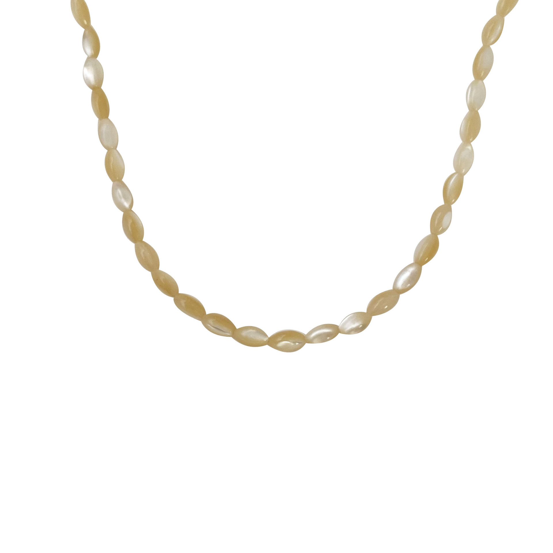 Rice bead beaded necklace 2023 new style feminine light luxury niche sweet and cool pearl necklace collarbone chain accessory Item Picture