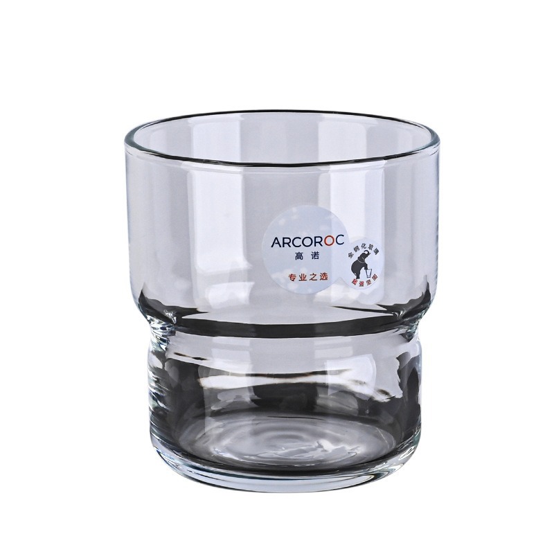 Gaonuo heat-resistant tempered glass cups can be stacked and are shock-resistant. Household drinking cups, colored juice cups, and tempered glass cups for restaurants Item Picture