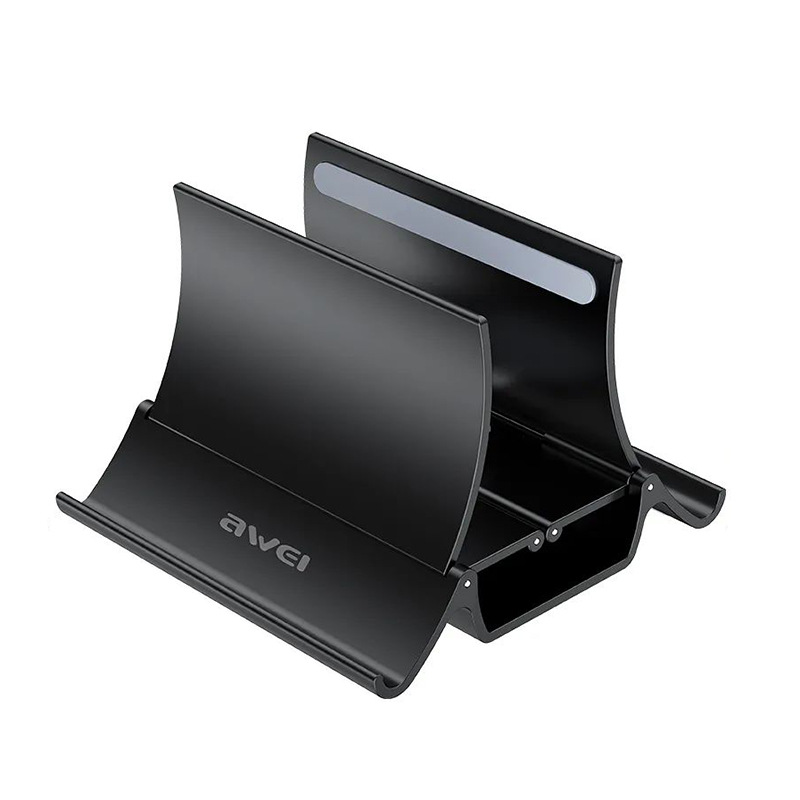 The new AWEI notebook stand X32 gravity storage stand automatically adjusts its width and is suitable for mobile phone batteries Item Picture