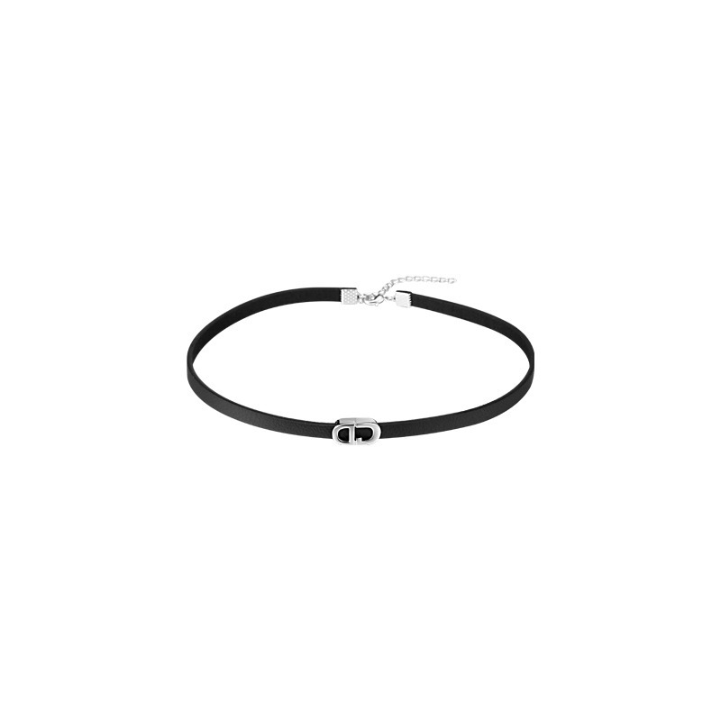 The Pure Desire Letter CDchoker necklace is a niche design for women, featuring a collarbone chain, a necklace, and a stylish collar Item Picture