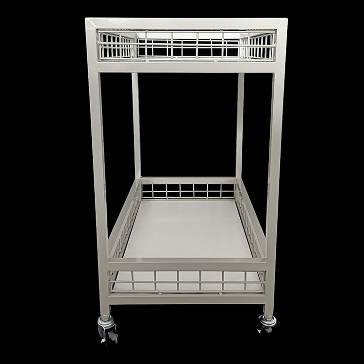 Fabric parking carts, cutting piece carts, material trolleys, turnover carts, small movable shelves with wheels in the garment workshop Specification drawing