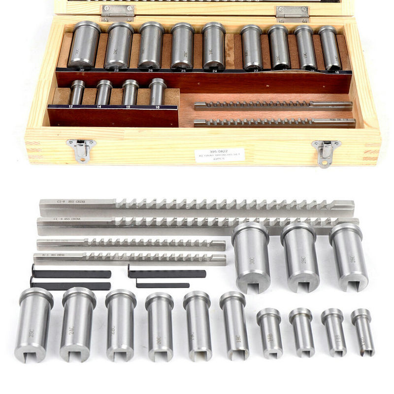 Shengyang metric keyway broach and push knife non-standard involute spline push knife wholesale 22-piece set metric broach Specification drawing