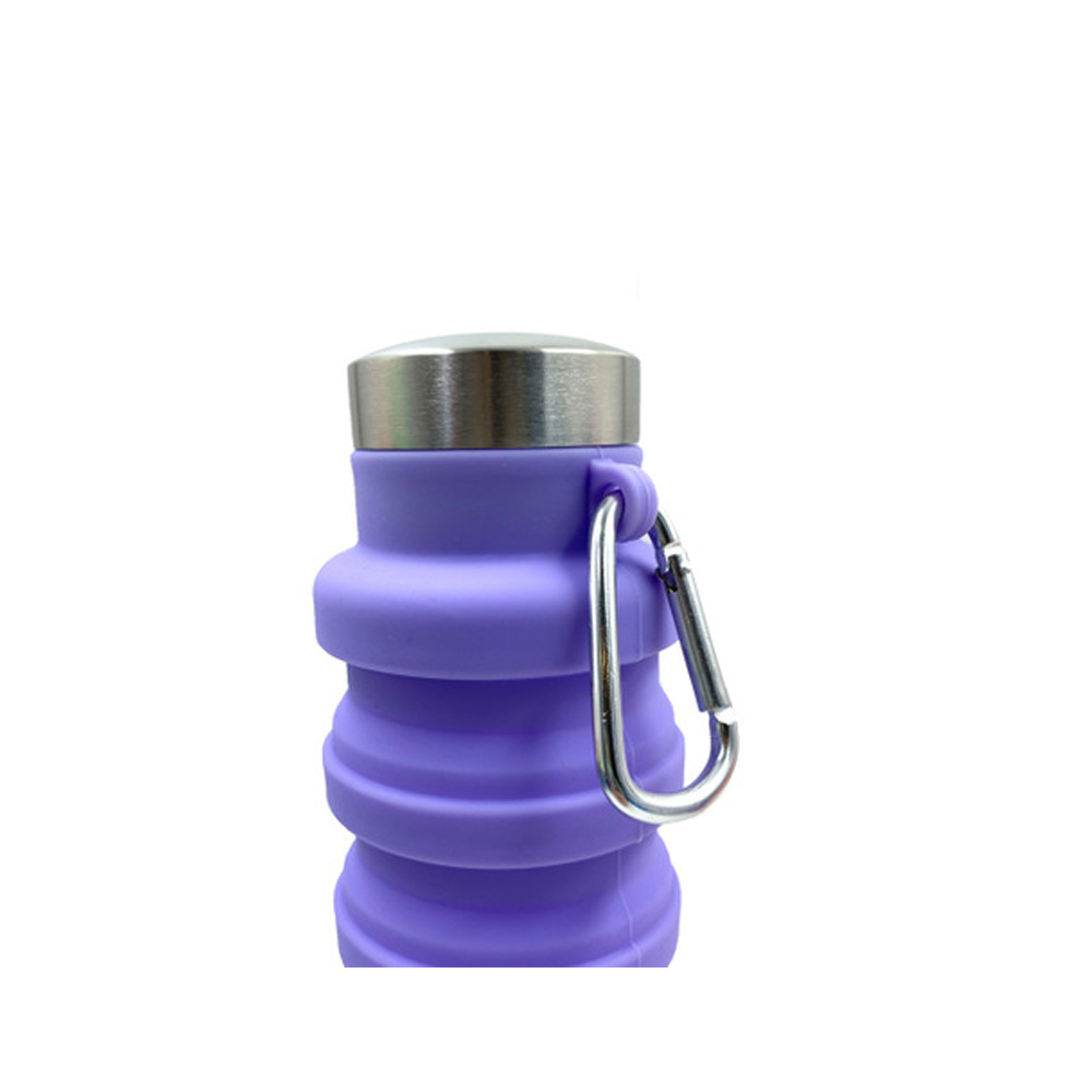 Silicone beverage folding water bottle, outdoor cycling sports portable water bottle, small-capacity children's telescopic cup, cola bottle Item Picture