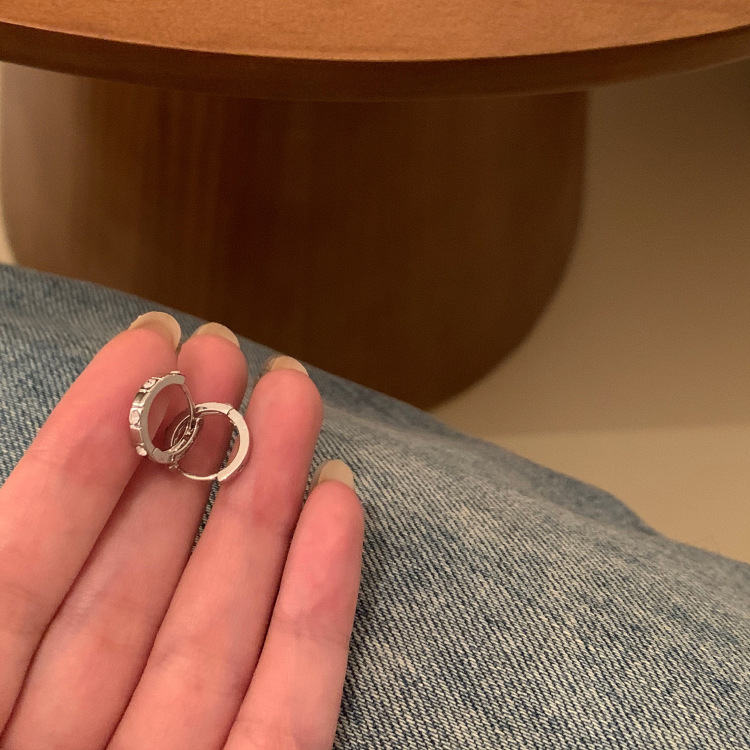 Korean fashion, light luxury, super flash zircon earrings, women's high-end, niche temperament, versatile, the same style of earrings as Internet celebrities wholesale Application Scenario