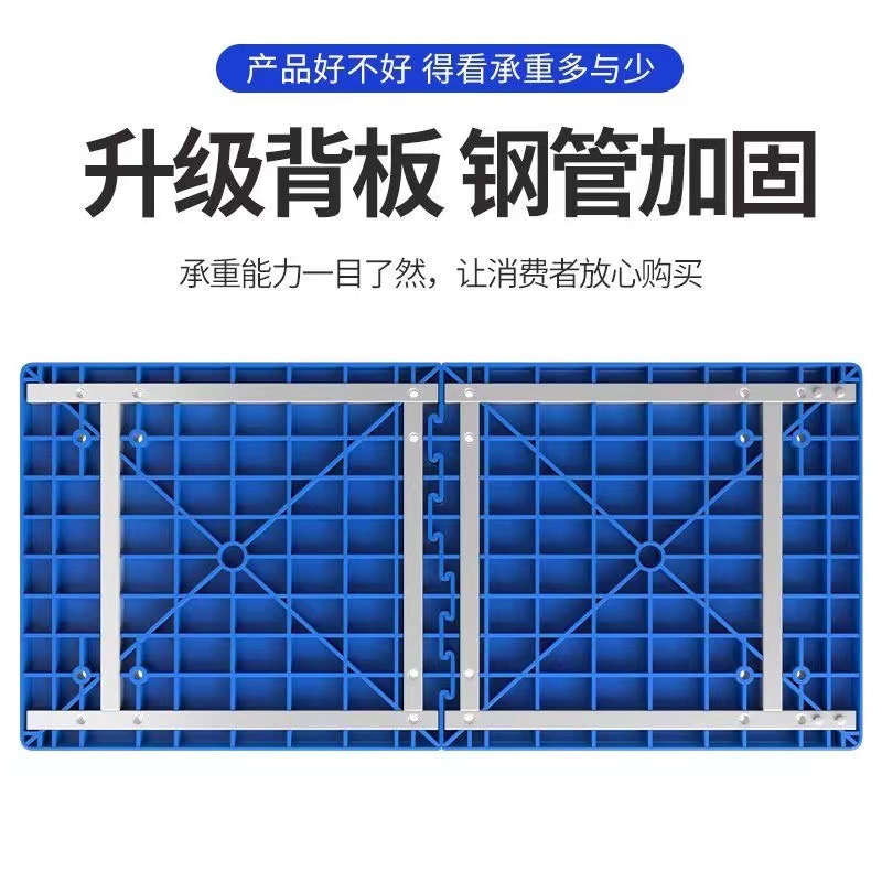 1.5-meter extended and enlarged flatbed cart, handcart, folding cargo trolley, small cart, trailer, flatbed cart, and handling cart details Picture