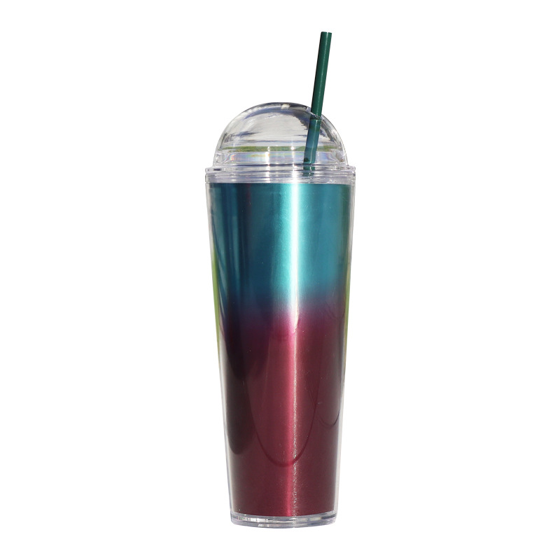 【 Processing and Customization 】 Fashionable insert piece arched lid ice cream cup for camping, photography, outdoor drinking, double-layer insulation Item Picture