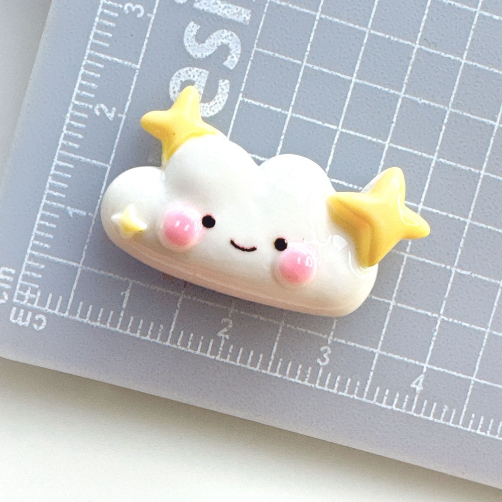 Space Series glossy resin small accessories, diy handcrafted hair clip accessories, hair accessories, shoe buckles, phone case accessories Specification drawing
