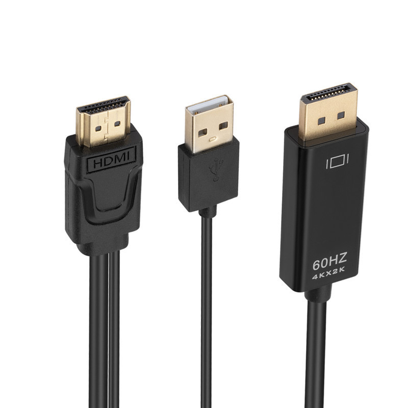 HDMI to large DP display cable 4K high-definition video Displayport connect to a computer to convert hdmi to dp Item Picture