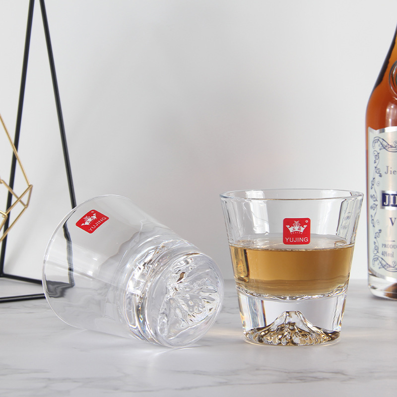 Home creative Fuji Mountain glass, ice mountain glass, internet-famous personality snow Mountain glass, whisky glass details Picture