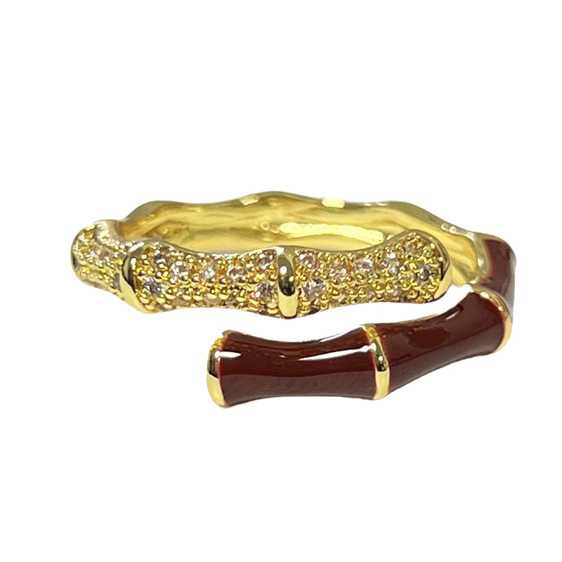 The 2025 new product is a unique and distinctive enamel oil drip ring, a light luxury, fashionable, versatile and high-end ring for girls Item Picture