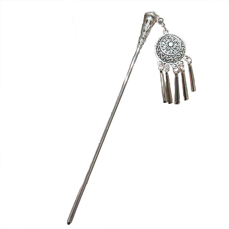 Xu Me Dazzlingly, Zhao Lusi and Xu Yan's same style tassel hairpin, a female minority style hairpin, a new Chinese-style coiled hairpin Item Picture