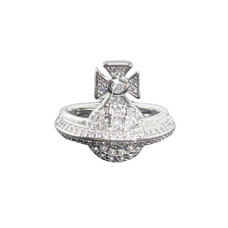 The Saturn drip glaze personalized open ring with a light luxury and high-end feel from Europe and America, a niche design with a cold and cool planetary style Item Picture