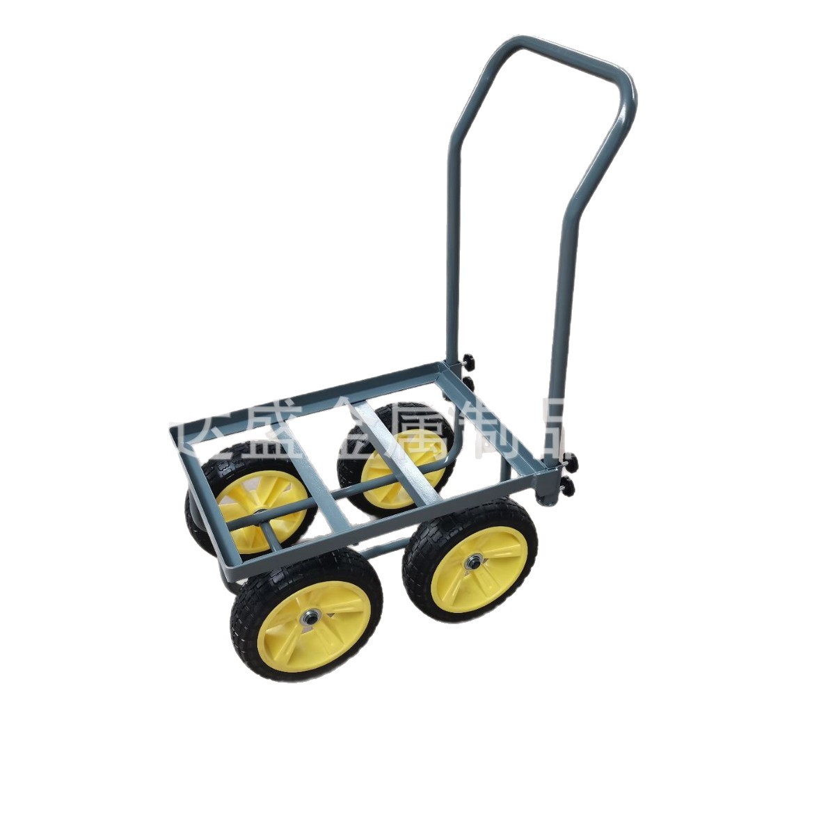 New type of Japanese 4510 iron pu four-wheel trolley, foam wheel trolley, logistics vehicle in stock Item Picture