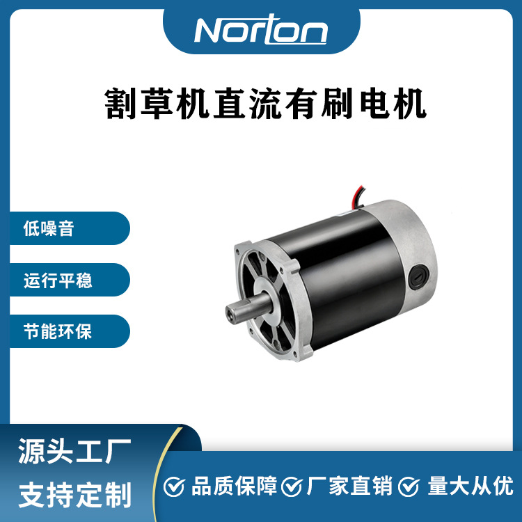 Zy9716-450w 48V permanent magnet brushed DC motor for lawn mower full figure