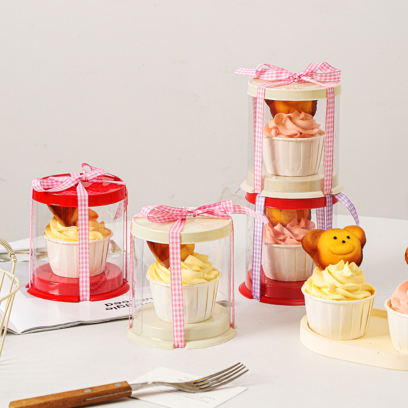 61 Children's Day single cupcake packaging box, 2-inch cake box, mini cupcake, dessert baking box Specification drawing
