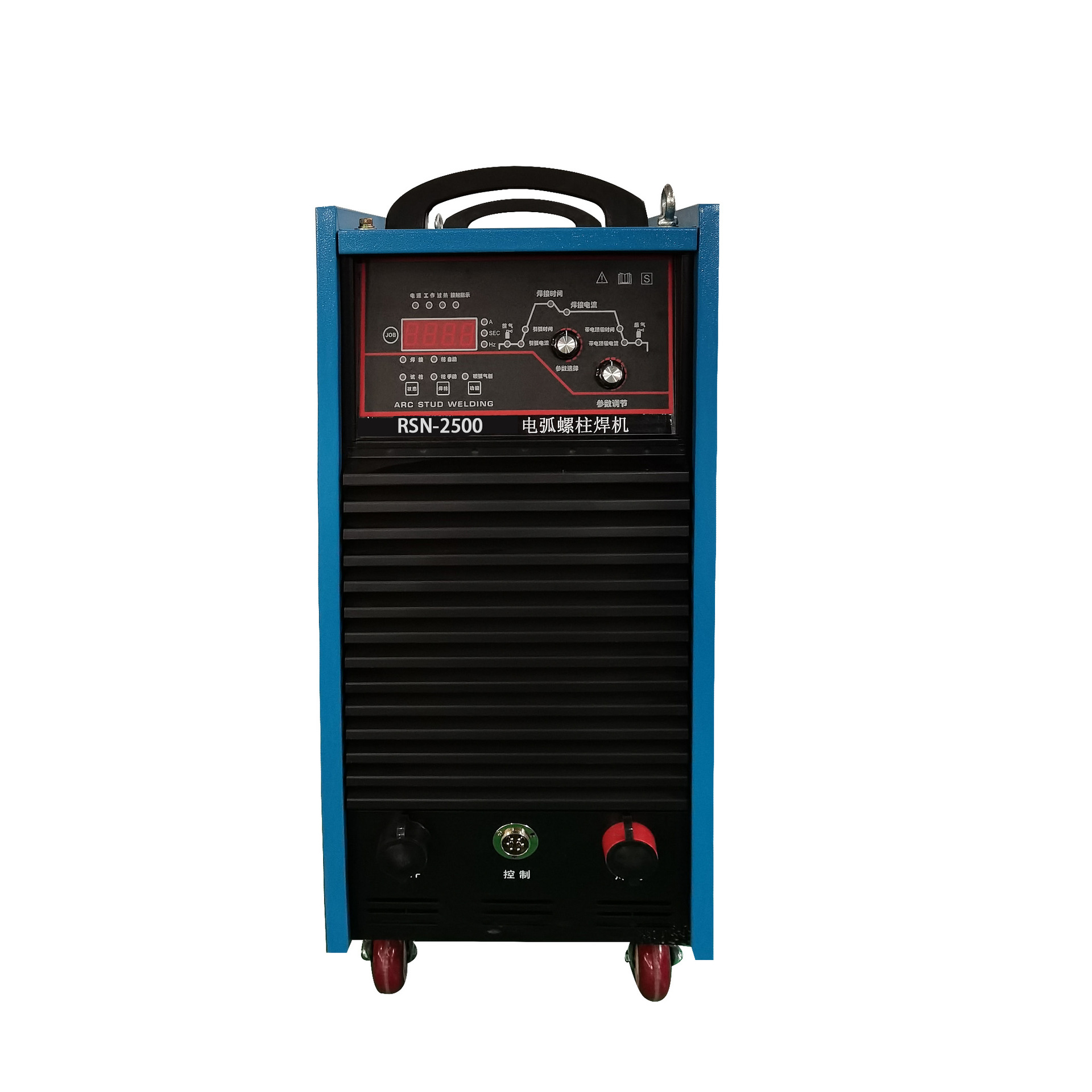 The high-power stud welding machine RSN-2500 for steel structures is used for inverter arc stud welding of large stud bolts Item Picture