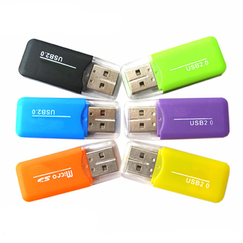 Wholesale of in-stock memory card readers, USB2.0 high-speed TF card readers, cool tf card readers from manufacturers Item Picture