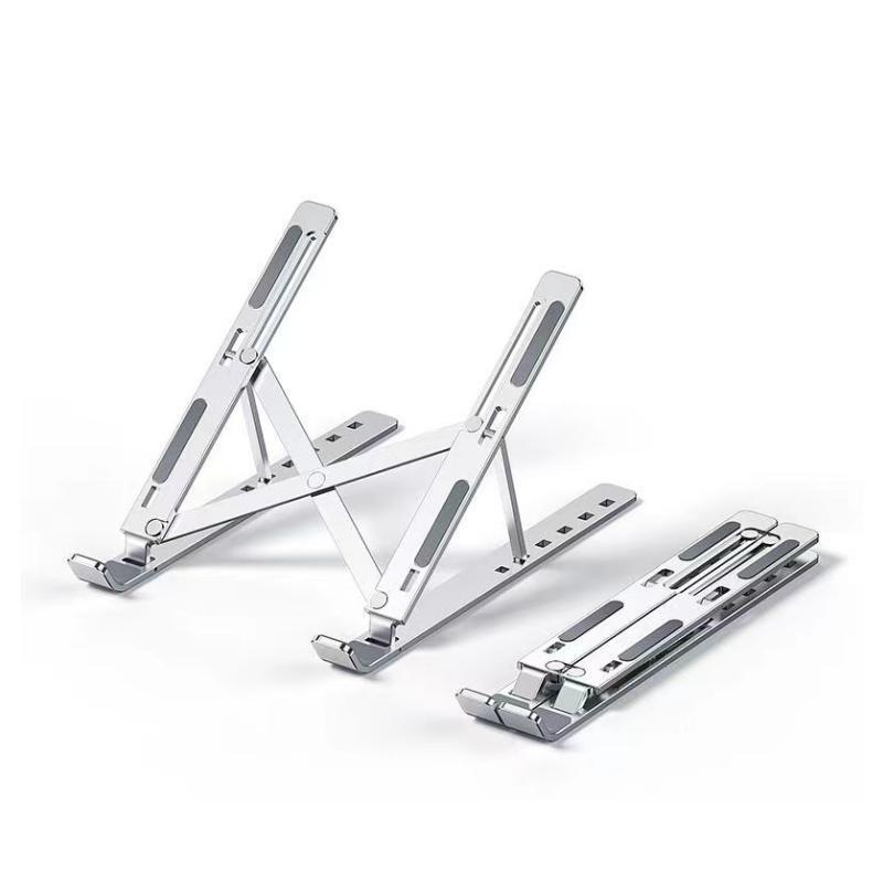 n3 laptop heat sink stand: Aluminum alloy, lift-up, foldable, portable, multi-functional, metal silicone, anti-slip, floor-standing Item Picture